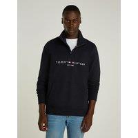 Half Zip Logo Sweatshirt in Cotton