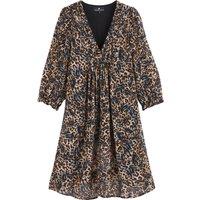 Juna Printed Mini Dress with V-Neck