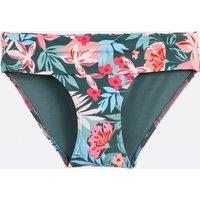 Turn-Down Bikini Bottoms in Floral Print