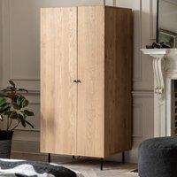 Albany Industrial Wood 2 Door Wardrobe