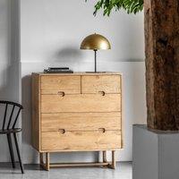 Fallon Oak 5 Drawer Chest