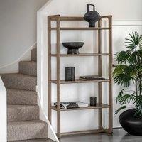 Fallon Smoked Oak Open Display Shelving Unit