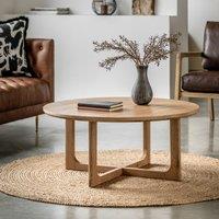 Fallon Oak Round Coffee Table