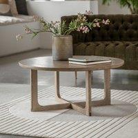 Fallon Smoked Oak Round Coffee Table