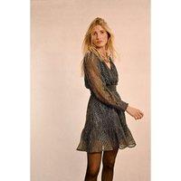 Mini Dress Shot with Metallic Thread