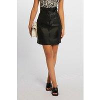 Faux Leather Mini Skirt