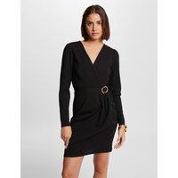 Fitted Draped Mini Dress