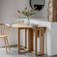 Fallon Oak Folding Dining Table (Seats 4)