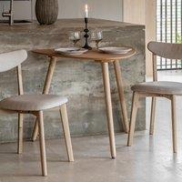 Hale Natural Oak Triangular Dining Table (Seats 3)
