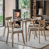 Hale Square Natural Oak Dining Table (Seats 4)