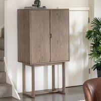 Fallon Smoked Oak Cocktail Cabinet