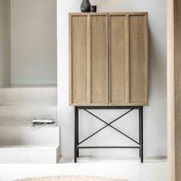 Pasco Panelled Wood Cocktail Cabinet