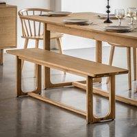 Fallon Oak 3 Seater Dining Bench (165 cm)