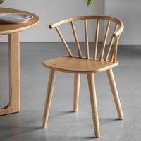Fallon Oak Round Spindle Dining Chairs (Set of 2)