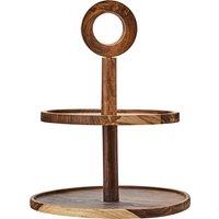 2-Tier Kora Sheesham Wood Cake Stand