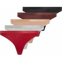 Pack of 5 Modern Logo Holiday Thongs in Cotton