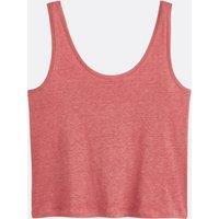 Linen Crew Neck Vest in Loose Fit