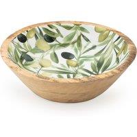 Large Olives Mango Wood Serving Bowl