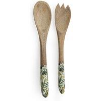 Set of 2 Olives Serving Spoon & Fork in Mango Wood