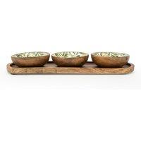 Set of 3 Olives Dip Bowls