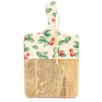 35cm Strawberry Patch Paddle Board in Mango Wood