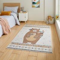 Kids Washable Bear Rug