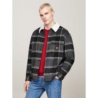 Checked Sherpa Collar Shacket