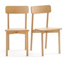 Set of 2 Jodi Solid Beech Chairs