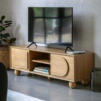 Garner Curve Oak TV Unit