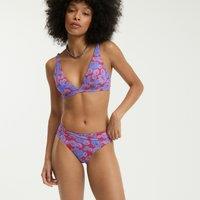 Turn-Down Bikini Bottoms in Floral Print