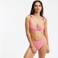 Striped Demi-Cup Bikini Top