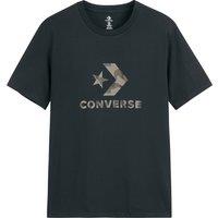 Cotton Large Logo T-Shirt with Short Sleeves