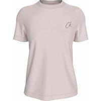 Cotton CK Logo T-Shirt with Crew Neck and Short Sleeves