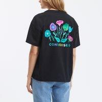 Floral Graphic Cotton T-Shirt in a Relaxed Fit