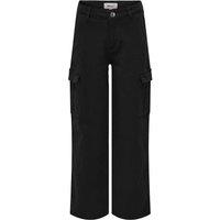 Wide Leg Cargo Trousers in Cotton