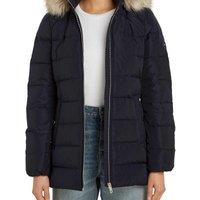 Hooded Padded Puffer Jacket, Mid-Length