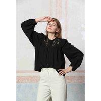 Cotton Crew Neck Blouse