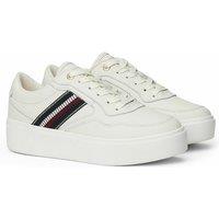 Stripes Leather Platform Trainers