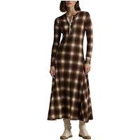 Checked Cotton Maxi Dress