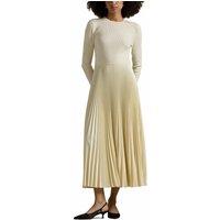 Wool Full Maxi Dress with Long Sleeves