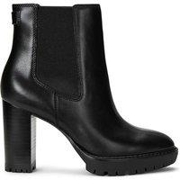 Layne Leather Ankle Boots with High Block Heel