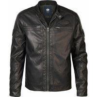 Faux Leather Bomber Jacket