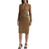 Madaska Bodycon Jumper Dress in Cotton with Shawl Collar