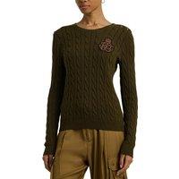 Montiva Cotton Jumper in Cable Knit with Crew Neck