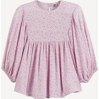 Printed Short Sleeve Blouse