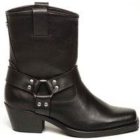 Quintana Leather Cowboy Boots with Pointed Toe