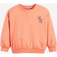 Back Print Sweatshirt with Crew Neck