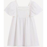 Embroidered Formal Dress with Ruffled Shoulders