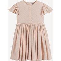 Dress with Ruffled Short Sleeves