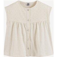 Embroidered Sleeveless Blouse